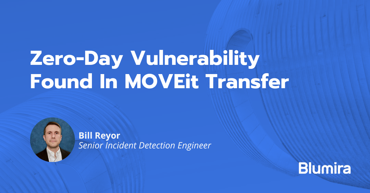 Zero-Day Vulnerability Found In MOVEit Transfer | Blumira