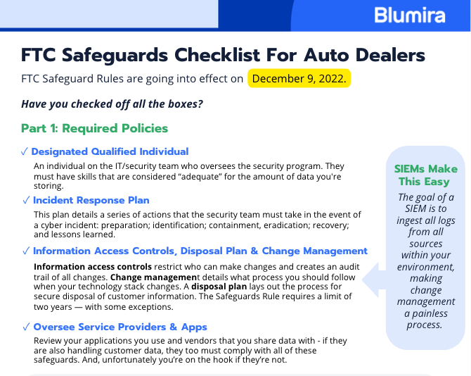 FTC Safeguards Rule What You Need to Know Blumira